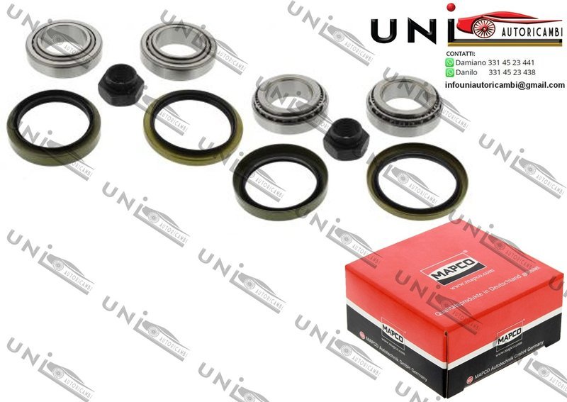 2 Cuscinetti Ruota Anteriori Bilaterali Ford Escort III / III Cabriolet / III Station wagon / IV / IV Cabriolet / IV Station wagon / `81 Express / `86 Express da 1980 / Ford Orion I / II / III da 1983