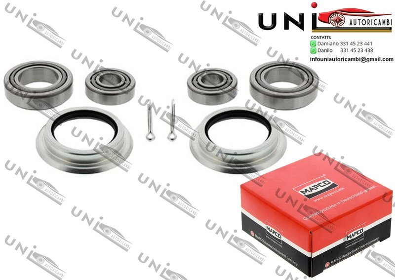 Kit Cuscinetto Ruota Assale Anteriore Bilaterale / Ford Transit Autobus / Furgonato / Pianale piatto / Telaio da 1991 / Ford Transit Tourneo da 1994