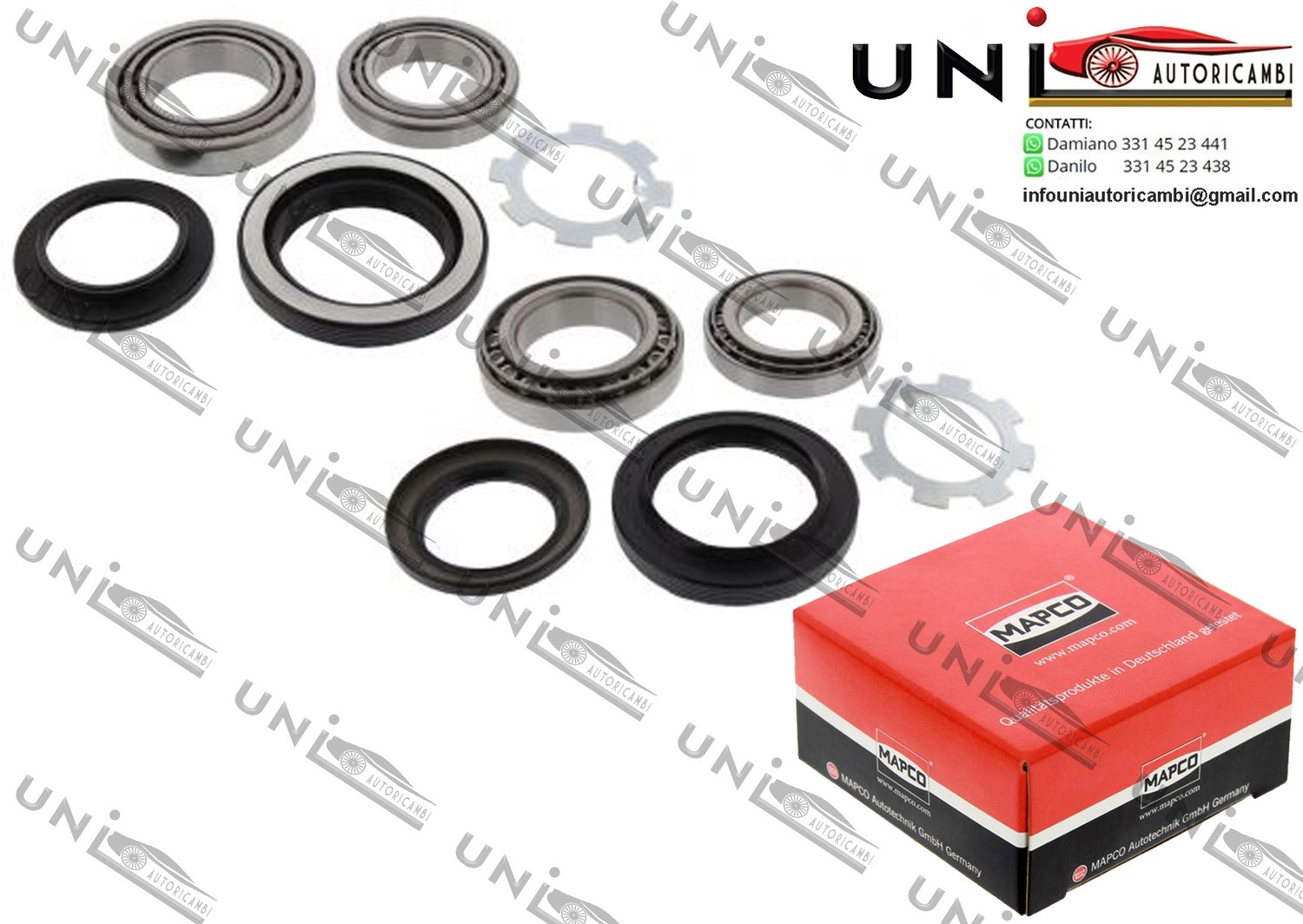 Kit Cuscinetto Ruota Assale / Ford Transit Autobus / Furgonato / Pianale piatto / Telaio da 1985