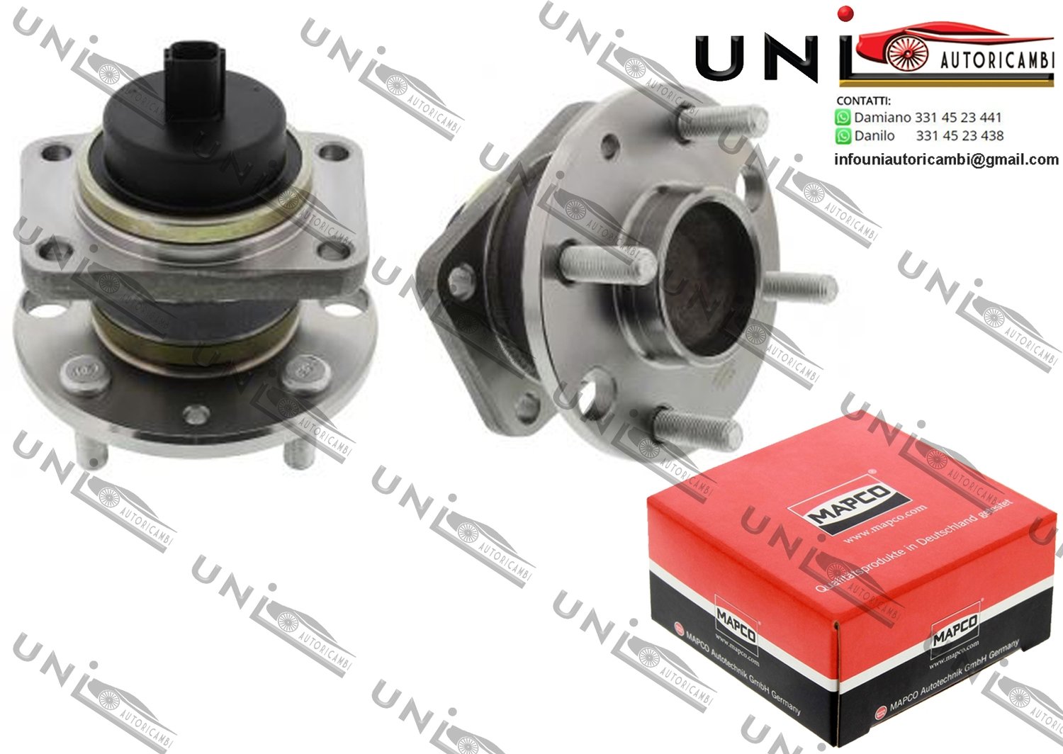 2 Mozzi Ruota Posteriore Bilaterali con cuscinetto Sinistro o Destro  / Ford Mondeo  II Station wagon da 1996