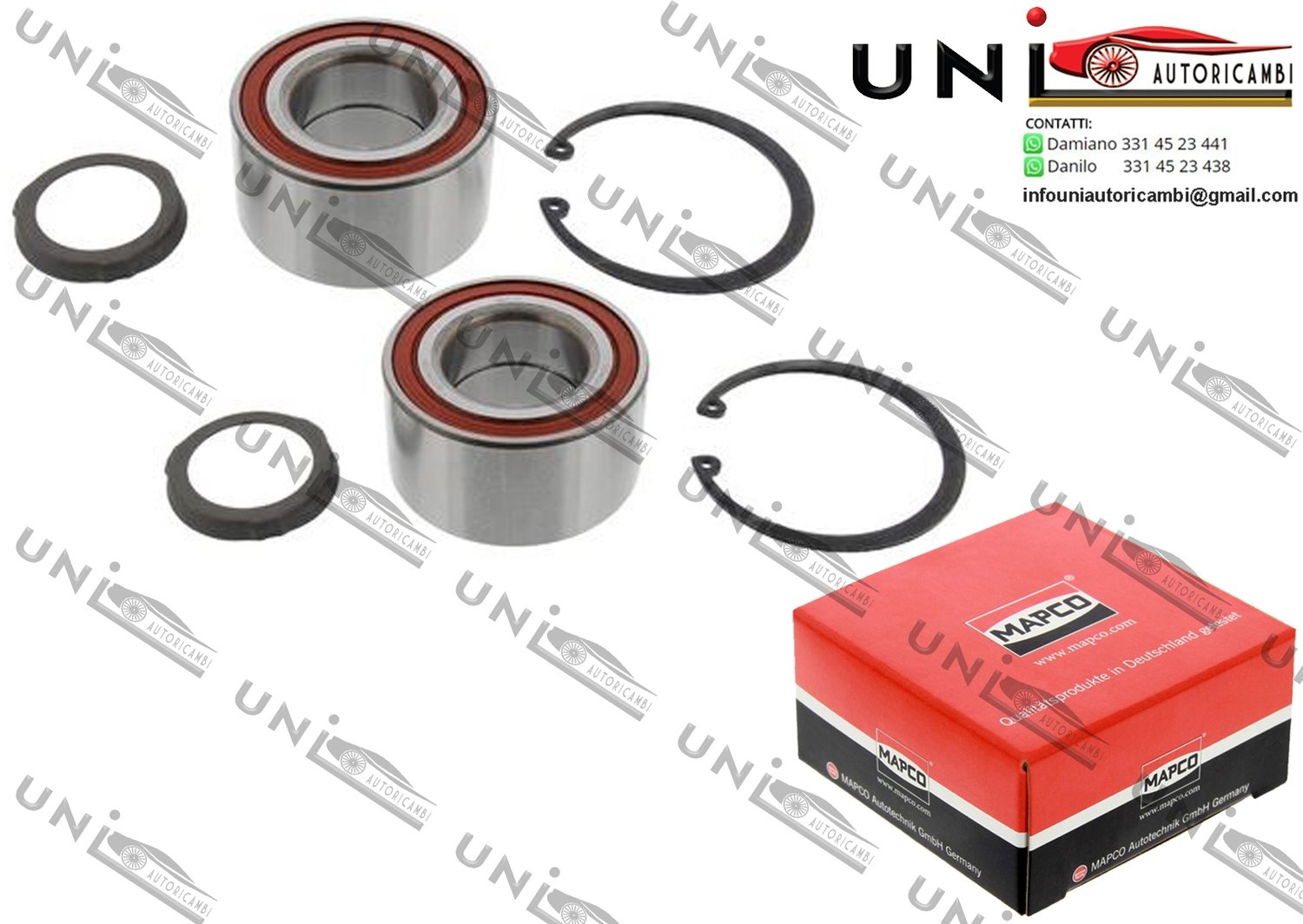 Kit Cuscinetto Ruota Assale Posteriore Bilaterale / BMW 5 / Touring da 1981 / BMW 6 da 1977 / BMW 7 da 1977