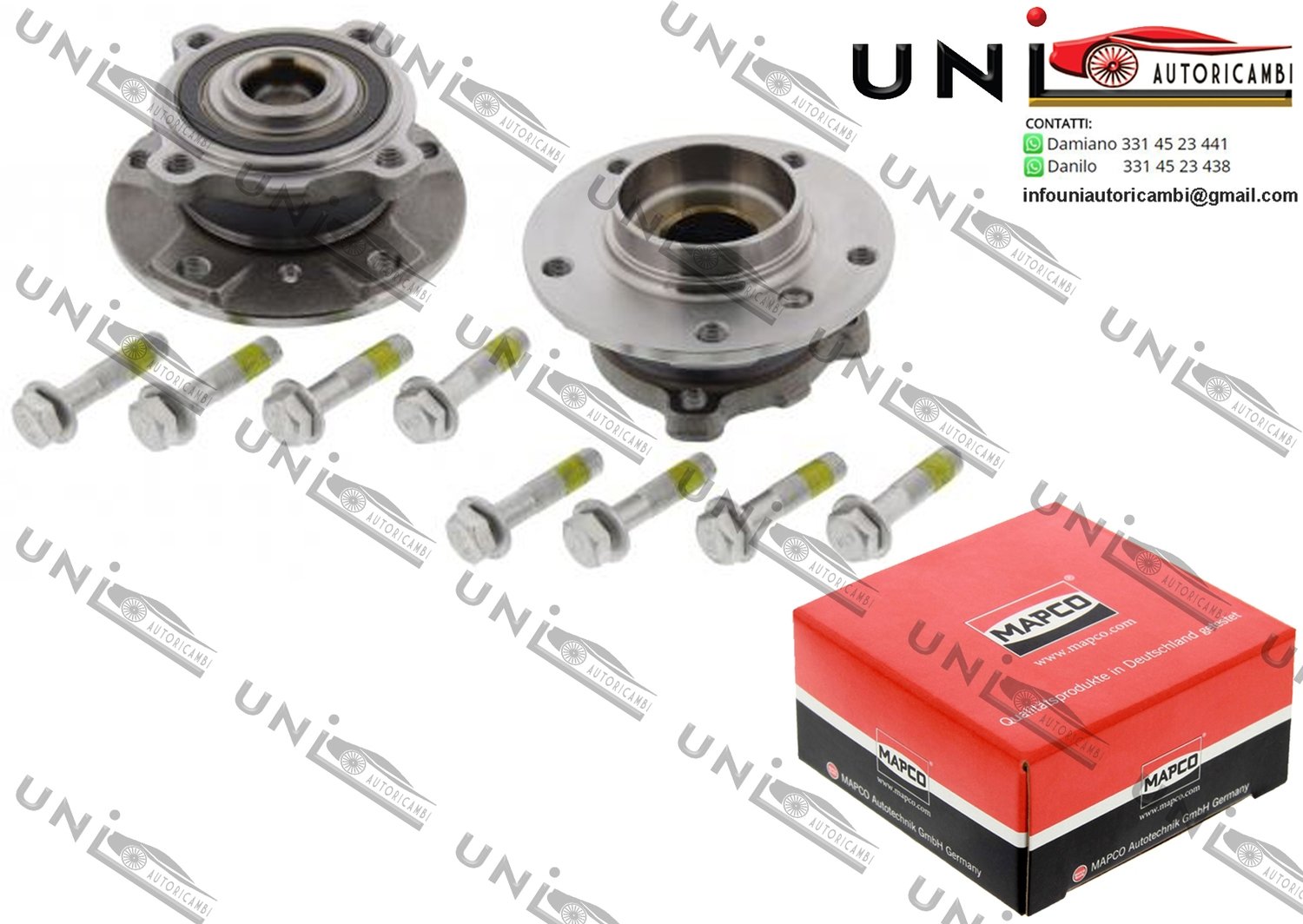 2 Mozzi Ruota con cuscinetti / BMW 5 / Touring da 2001 / BMW 6 / Cabriolet da 2004