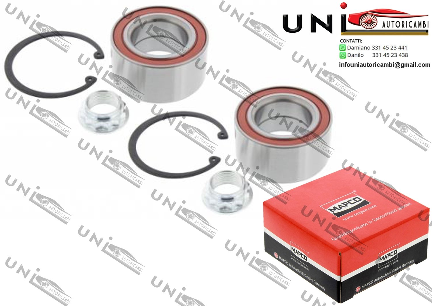 Kit Cuscinetto Ruota Assale / BMW 1 / Cabriolet / Coupé da 2003 / BMW 3 / Cabriolet / Coupé / Touring da 2004 / BMW Z4 Coupé / Roadster da 2003