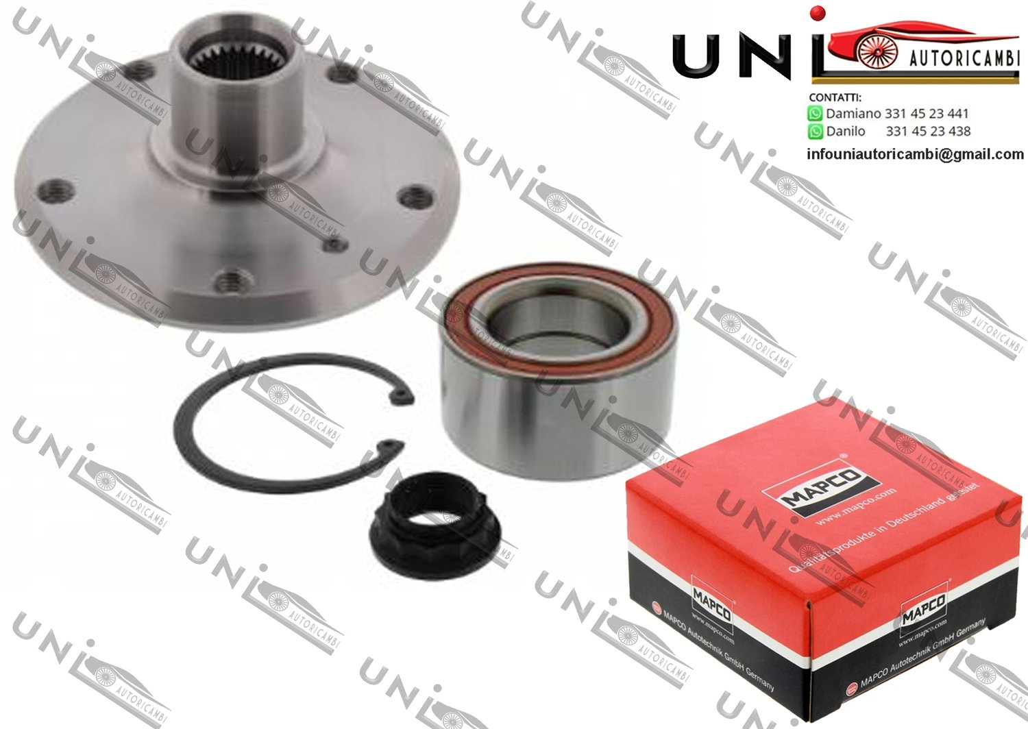 Mozzo Ruota / Kit Cuscinetto Ruota Assale Posteriore Bilaterale / BMW 3 / Cabriolet / Compact / Coupé / Touring da 1990