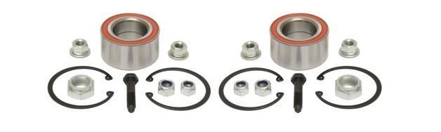 Kit 2 Cuscinetti Ruota Anteriori / Posteriore Bilaterale / Seat Cordoba / Vario da 1993 / Seat Ibiza I / II / III da 1993 / Seat Inca da 1995 / Seat Toledo I da 1991 / VW Corrado da 1988