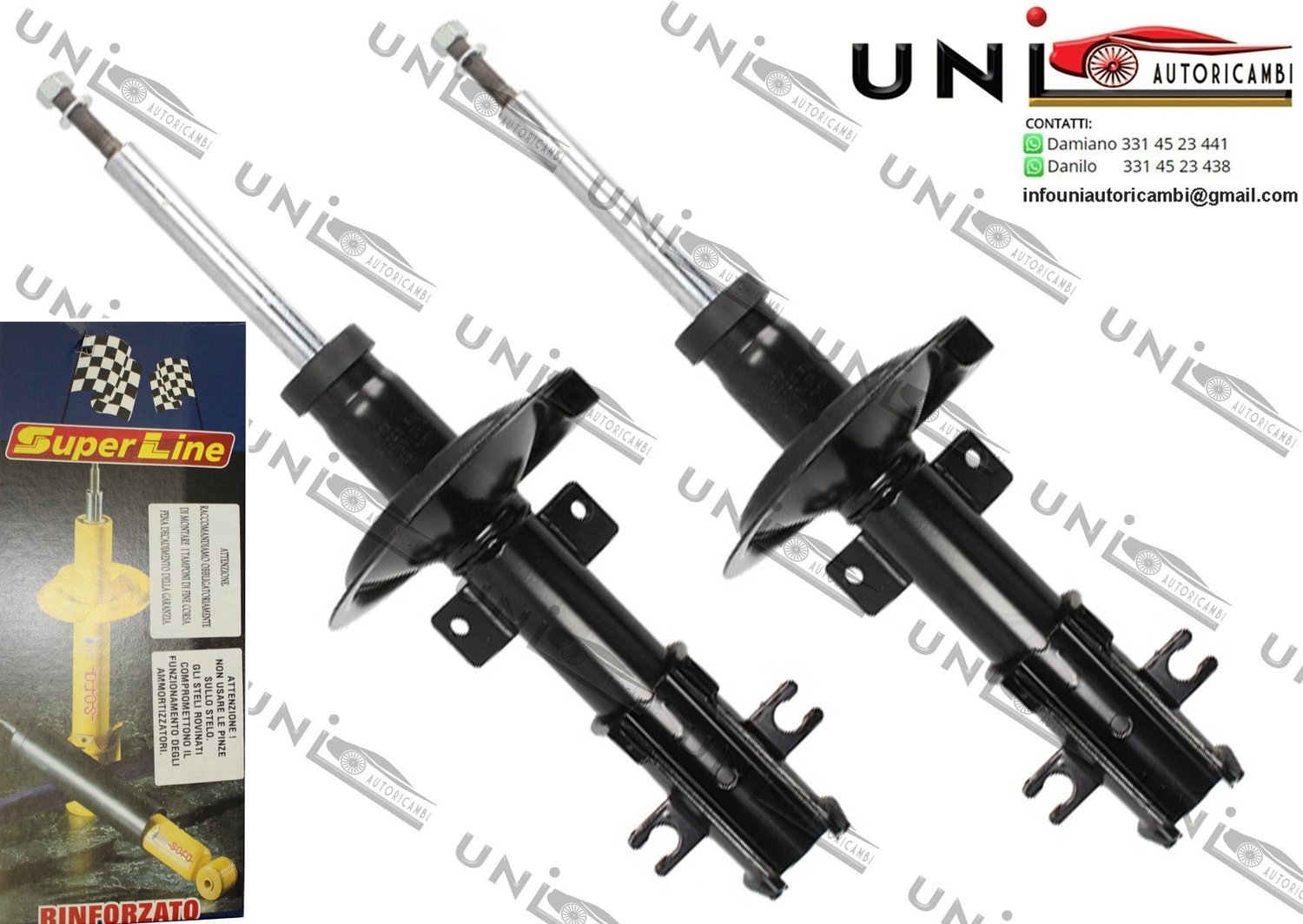 2 Ammortizzatori Anteriori SORA SuperLine a GAS per: ​ LANCIA LYBRA, LYBRA SW 1.9D/2.0/2.4D 07.99-10.05​