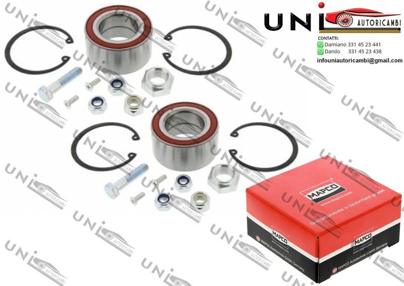 Kit Cuscinetto Ruota Assale / Seat Ibiza II da 1993 / Seat Toledo I da 1991 / VW Corrado da 1991 / VW Golf  III / Cabriolet / Variant da 1991 / VW Passat / Variant da 1988 / VW Vento da 1991