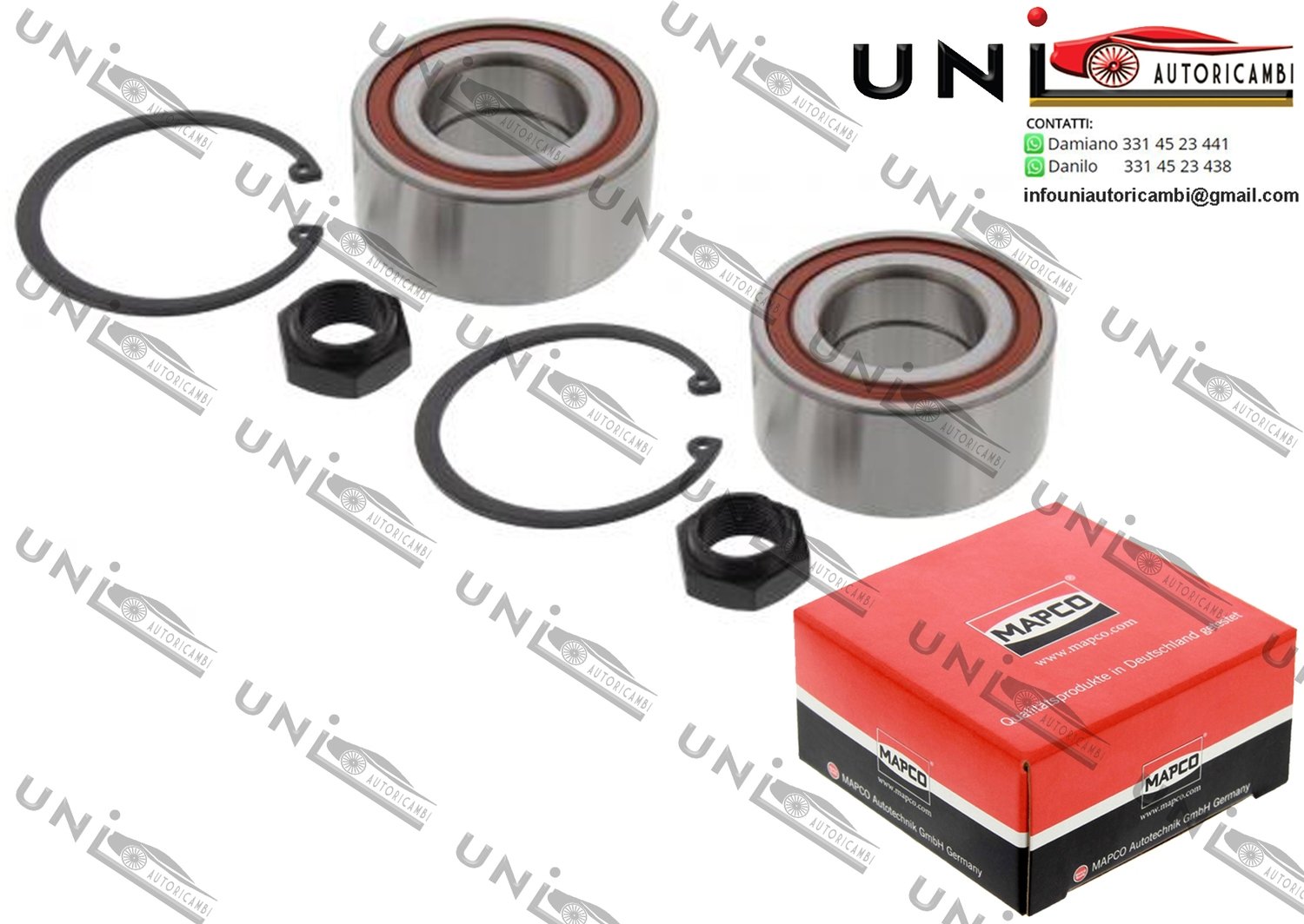 Kit Cuscinetto Ruota Assale / Audi 100 / Avant da 1982 / Audi 200 / Avant da 1983 / Audi Quattro da 1980