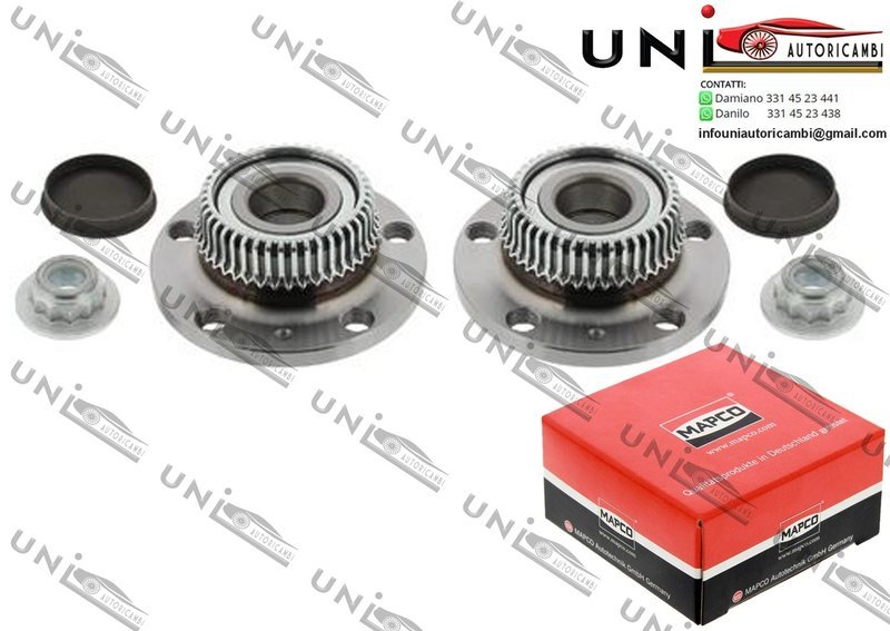 Mozzo Ruota Posteriore Bilaterale / Audi A3 da 1996 / Audi TT / Roadster da 1998 / Seat Leon da 1999 / Seat Toledo II da 1998 / Skoda Octavia I / Combi da 1996 / Skoda Roomster da 2006