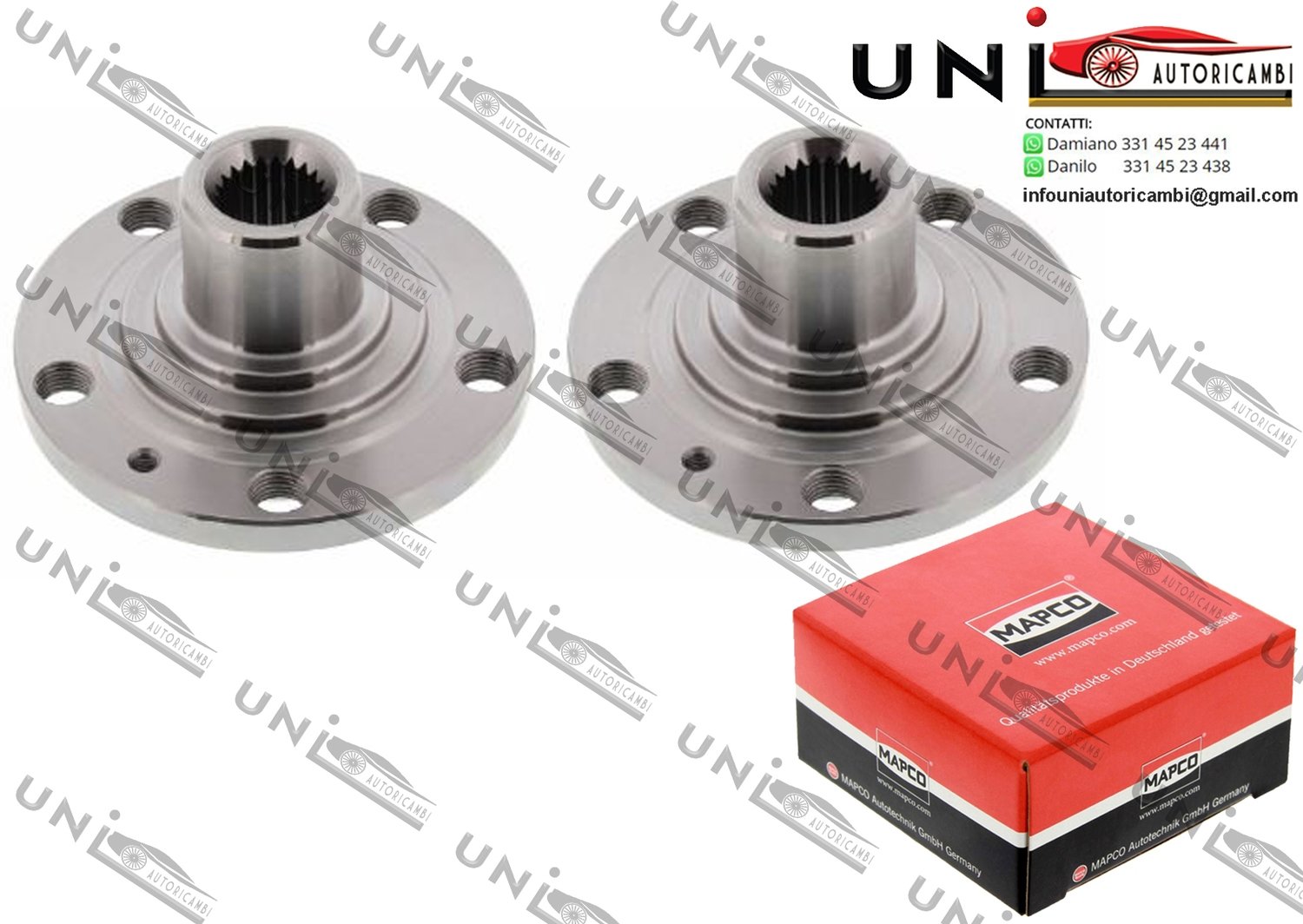 Mozzo Ruota Anteriore Bilaterale / Seat Cordoba / Vario da 1993 / Seat Ibiza II / III da 1993 / Seat Inca da 1995 / Seat Toledo I da 1991 / VW Corrado da 1988