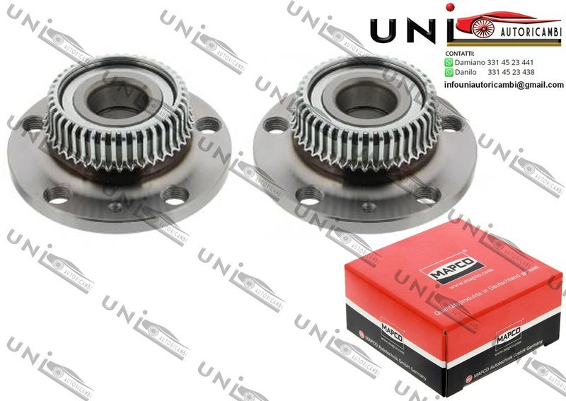 Mozzo Ruota Posteriore Bilaterale / Audi A3 da 1996 / Audi TT / Roadster da 1998 / Seat Leon da 1999 / Seat Toledo II da 1998 / Skoda Octavia I / Combi da 1996 / Skoda Rapid / Spaceback da 2012