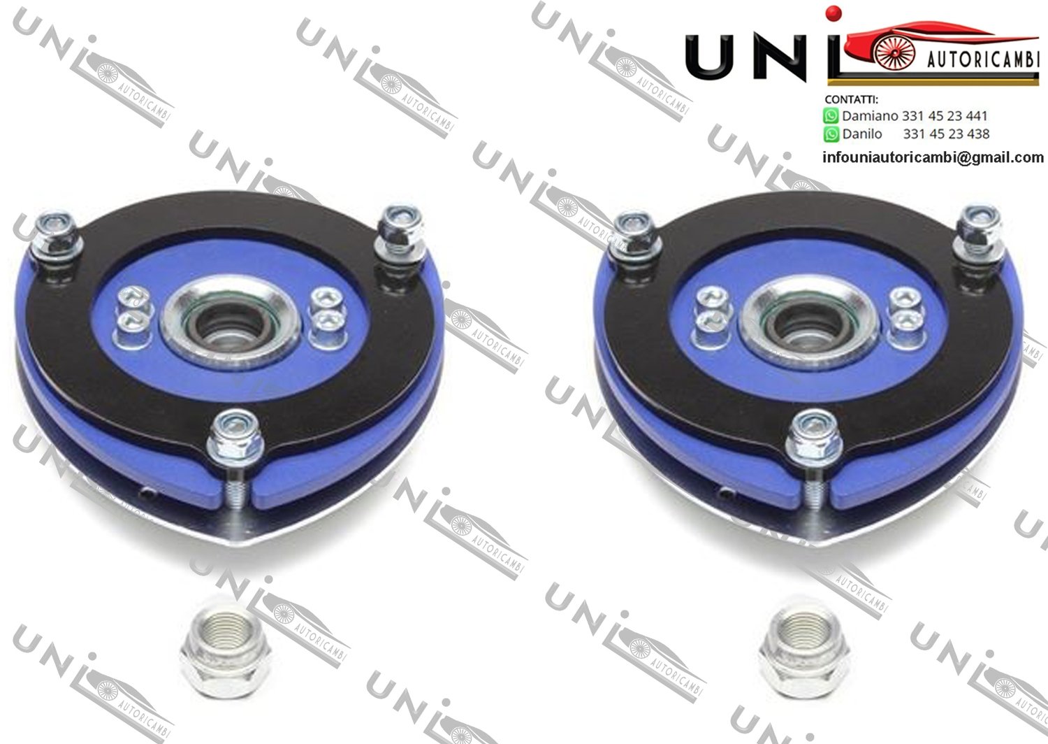 2 Piastre Camber Regolabili degli Ammortizzatori Anteriori: Audi A2,Seat Cordoba,Skoda Fabia,VW Polo/Variant per Assetto a Ghiera