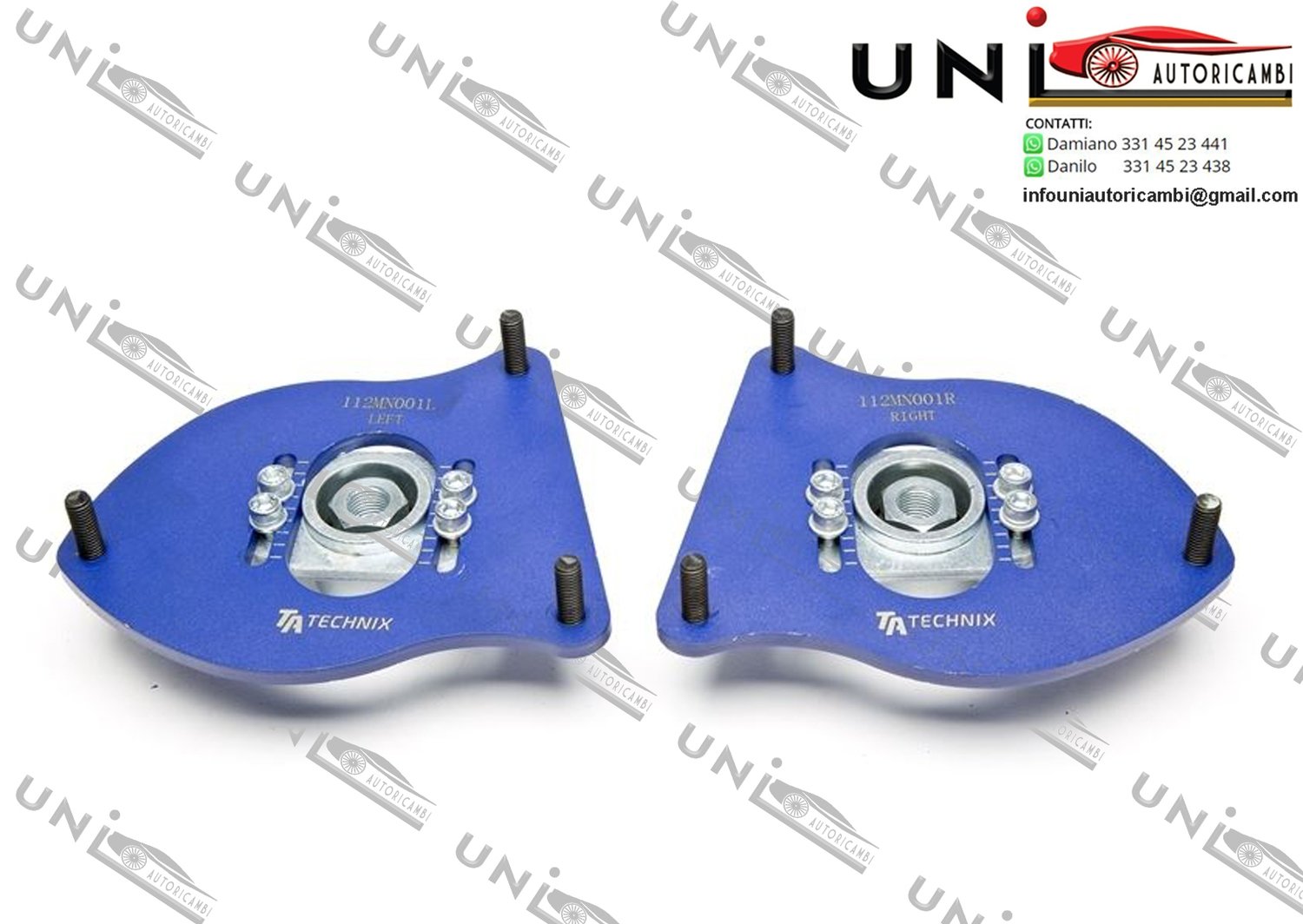 Piastre Camber Regolabili degli Ammortizzatori Anteriori: per Mini (R50 )​,(R53)​,Mini Cabrio (R52)​per Assetto a Ghiera