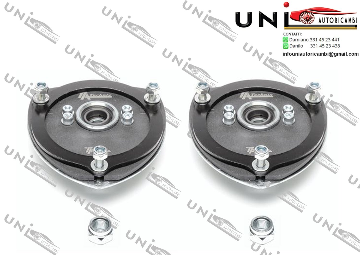 2 Piastre Camber Regolabili degli Ammortizzatori Anteriori:AUDI A3/ Golf VI / VW TOURAN/Variant per Assetto a Ghiera