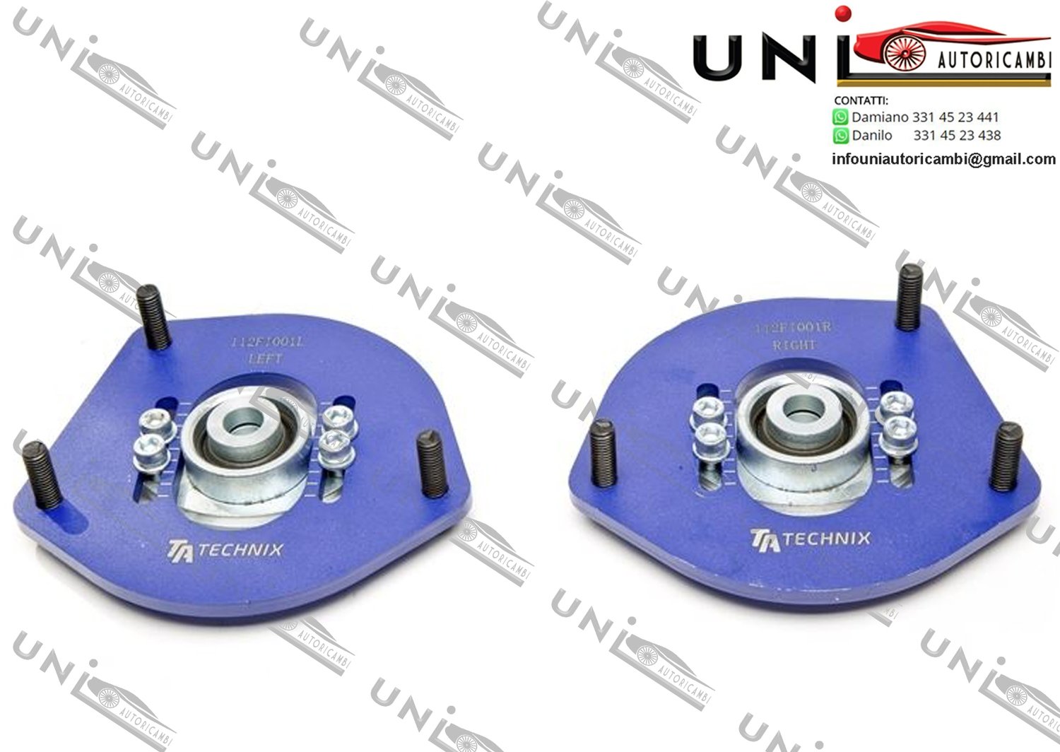 2 Piastre Camber Regolabili degli Ammortizzatori Anteriori: per Fiat Cinquecento (170) Fiat Seicento (187)​​ per Assetto a Ghiera