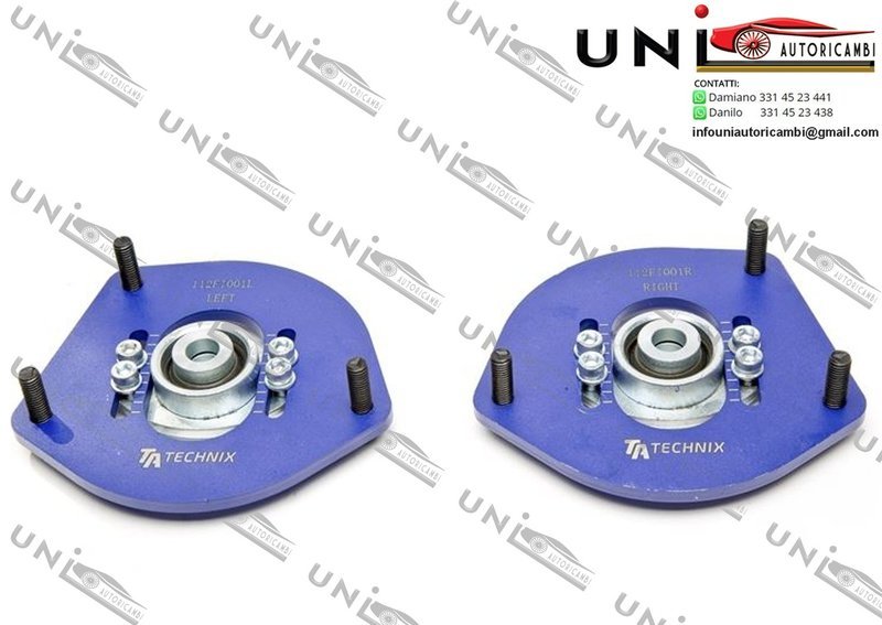 2 Piastre Camber Regolabili degli Ammortizzatori Anteriori: per Fiat Cinquecento (170) Fiat Seicento (187)​​ per Assetto a Ghiera