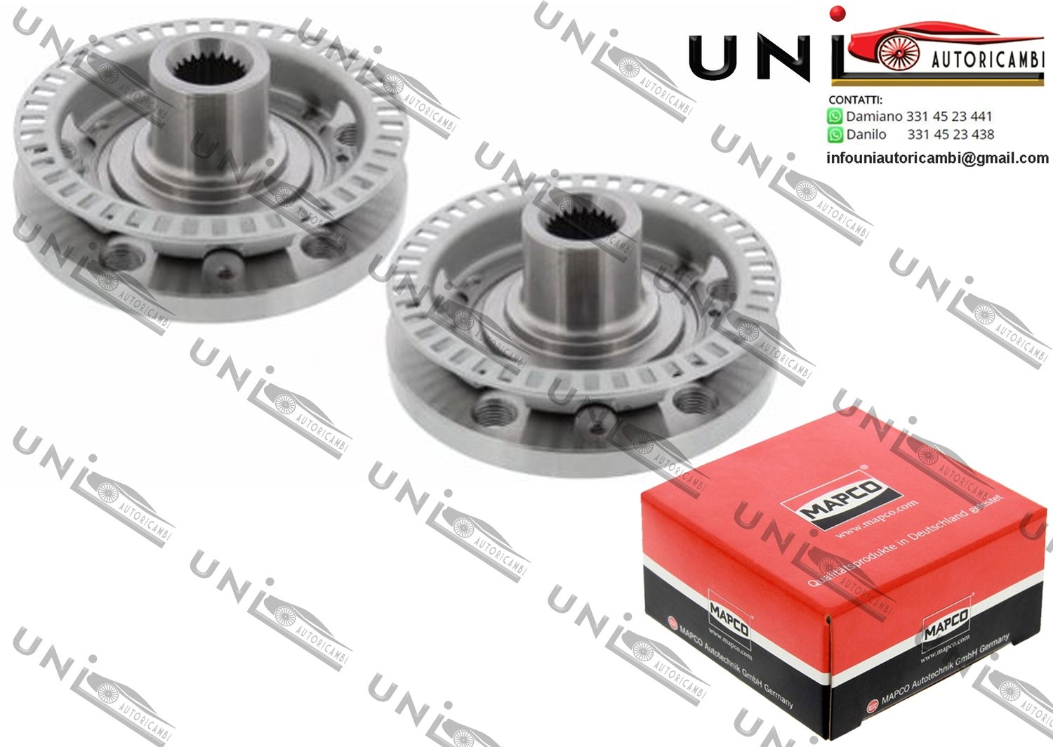 Mozzo Ruota Anteriore Bilaterale / Seat Cordoba / Vario da 1993 / Seat Ibiza II / III da 1993 / Seat Inca da 1995 / Seat Toledo I da 1991 / VW Corrado da 1988