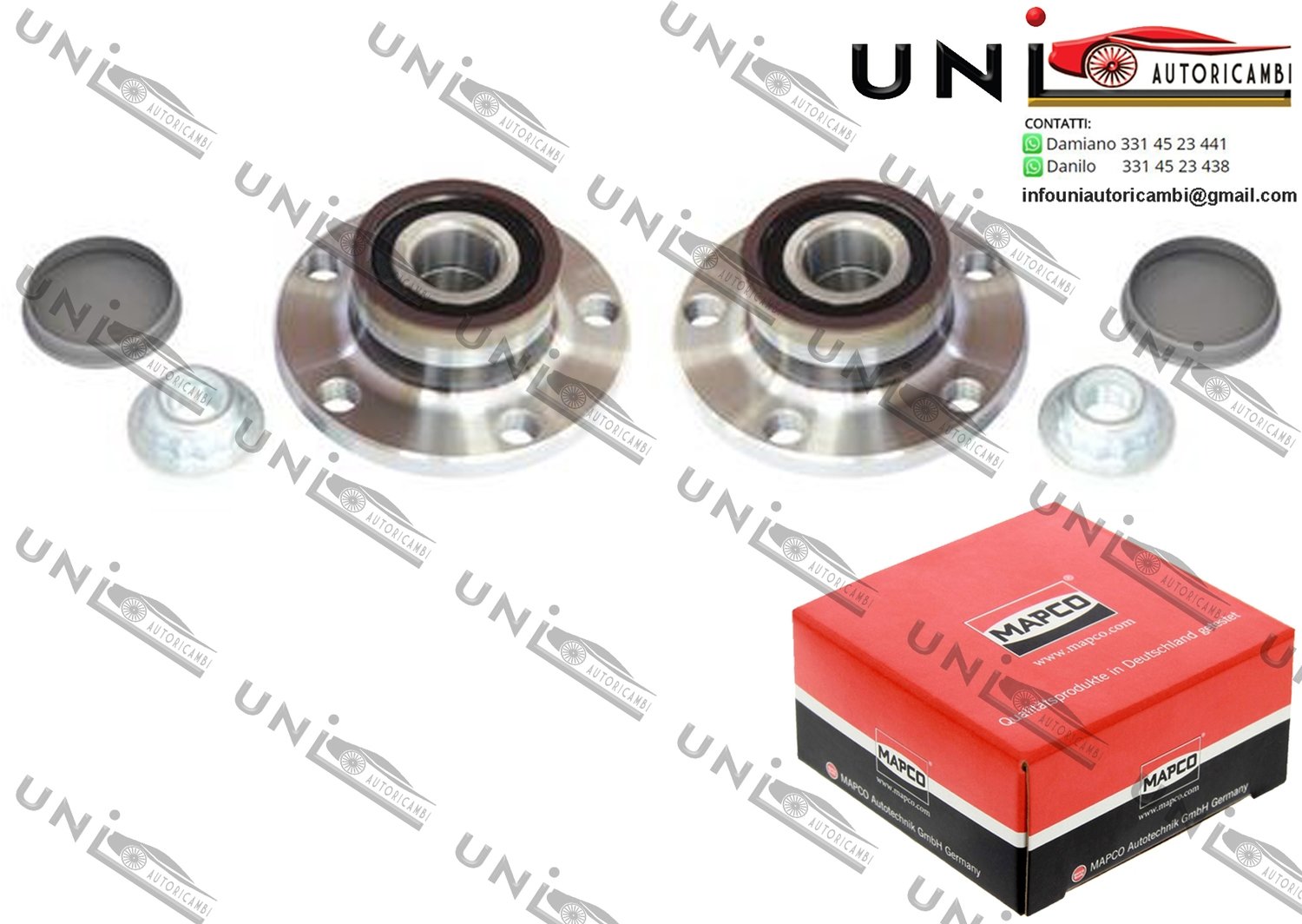 Mozzo Ruota Posteriore Bilaterale / Audi A1 / Sportback da 2010 / Audi A2 da 2000 / Seat Cordoba / Vario da 1999 / Seat Ibiza IV / V / V Sportcoupe / V ST da 2002 / VW Fox da 2005