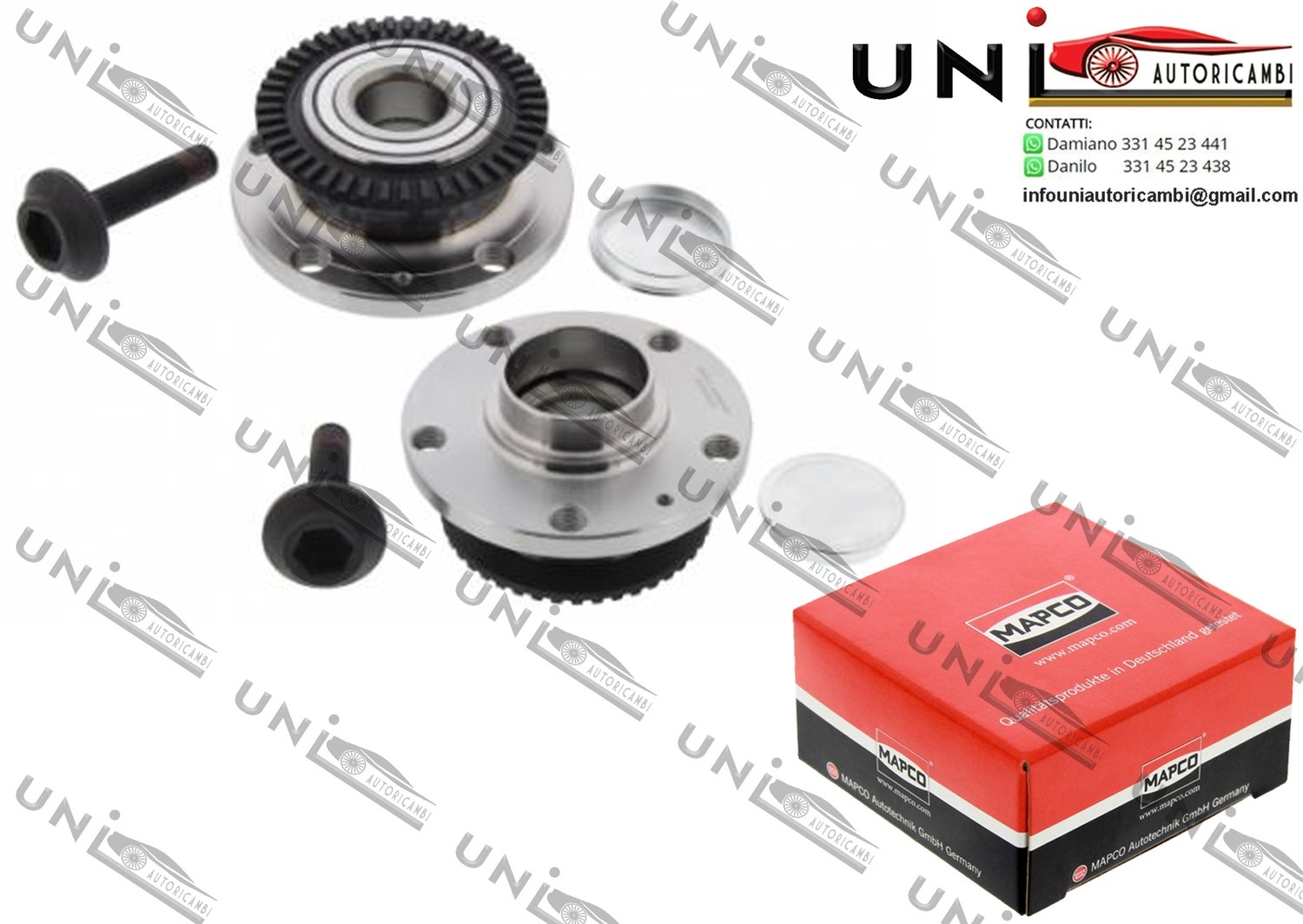 Mozzo Ruota Posteriore Bilaterale / Audi A4 / Avant / Cabriolet da 2000 / Seat Exeo / ST da 2008