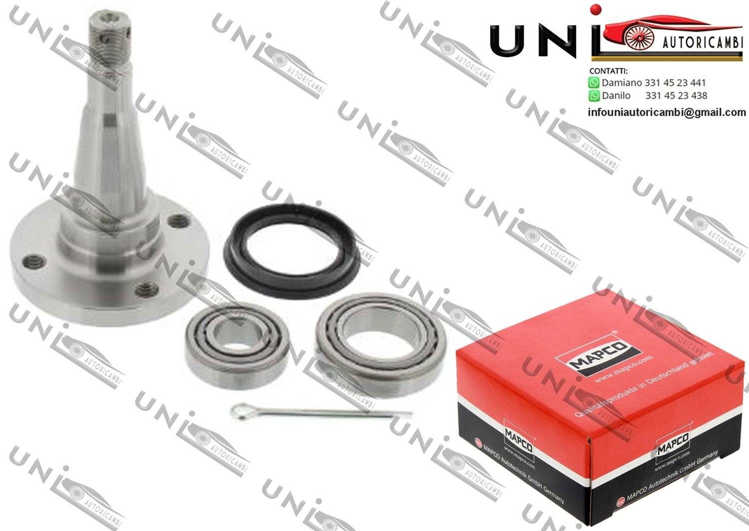 Mozzo Ruota / Kit Cuscinetto Ruota Assale Posteriore Bilaterale / Opel Corsa A 2 volumi/Coda spiovente / Furgonato / TR da 1982 / Opel Tigra da 1994 / Vauxhall Corsa Mk I da 1992