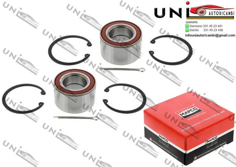 Kit Cuscinetto Ruota Assale Anteriore Bilaterale / Opel Ascona C / 2 volumi/Coda spiovente da 1981 / Opel Vectra A / 2 volumi/Coda spiovente da 1988 / Vauxhall Astra / 2 volumi/Coda spiovente da 1979