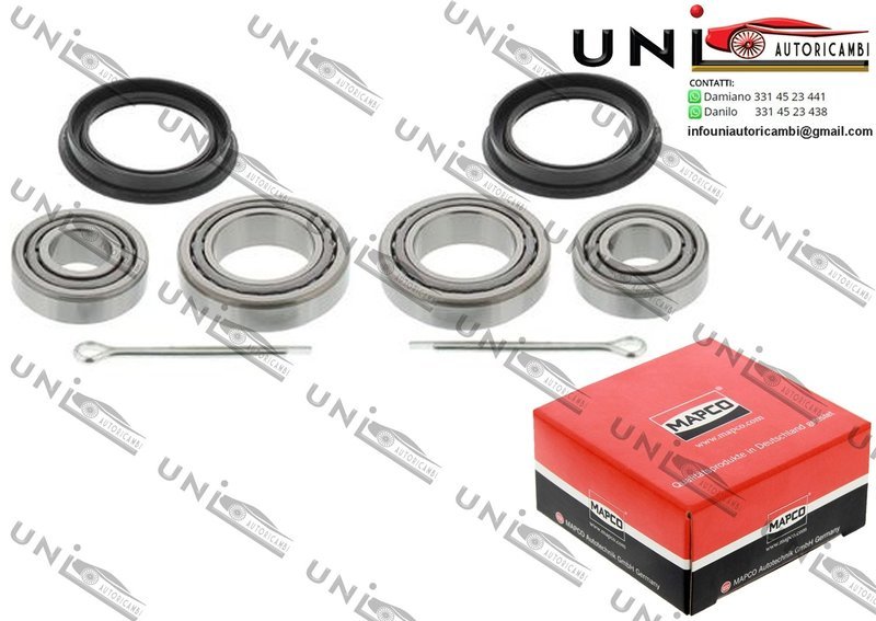 Kit Cuscinetto Ruota Assale Anteriore / Posteriore Bilaterale / Opel Ascona B da 1975 / Opel Corsa B / Furgonato / Station wagon da 1993 / Opel Cadett C / City / Coupé / Station wagon da 1973