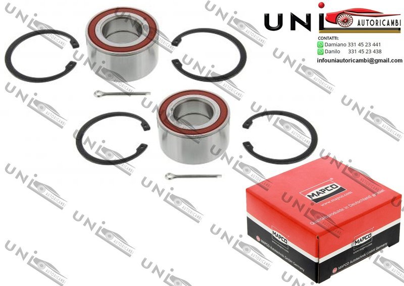 Kit Cuscinetto Ruota Assale Anteriore / Posteriore Bilaterale / Opel Calibra A da 1990 / Opel Omega B da 1994 / Opel Vectra A / 2 volumi/Coda spiovente da 1993 / Vauxhall Astravan Mk III da 1991