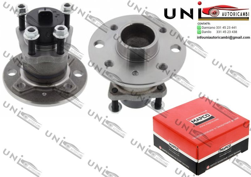 Mozzo Ruota / Opel Astra F / 2 volumi / Coda spiovente / Cabriolet da 1991 / Opel Astra F Station wagon / Van da 1991 / Opel Meriva da 2003 / Vauxhall Astravan Mk III / IV da 1991