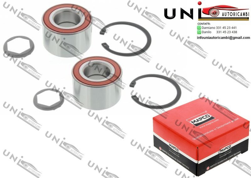 Kit 2 Cuscinetti Ruota Posteriori / Opel Calibra A da 1990 / Opel Omega A / Station wagon da 1986 / Opel Senator B da 1987 / Vauxhall Calibra da 1990 / Vauxhall Senator / Mk II da 1984