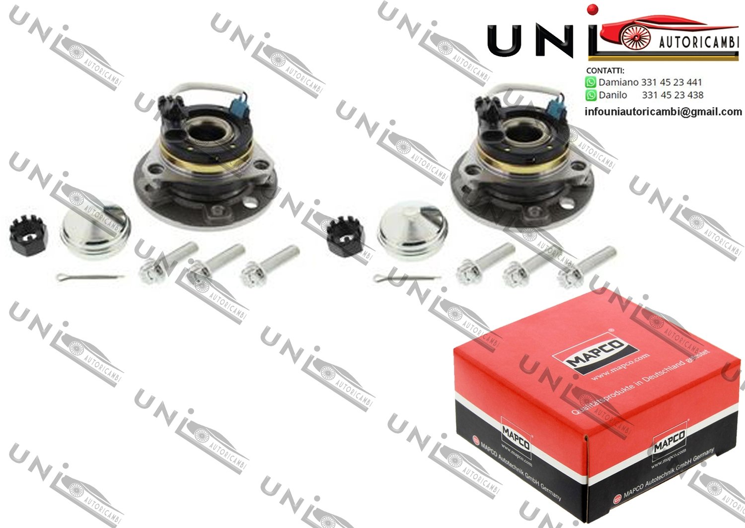 Mozzo Ruota Anteriore / Posteriore Bilaterale / Opel Speedster da 2000 / Opel Zafira A da 1999 / Vauxhall Astravan Mk IV (G) da 1998 / Vauxhall VX220 da 2000 / Vauxhall Zafira Mk I (A) da 1998