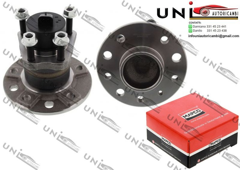 2 Mozzi Ruota con Cuscinetti Posteriori Bilaterali / Opel Combo Cassone / Furgonato / Promiscuo / Tour da 2001 / Opel Meriva da 2003 / Opel Zafira A da 1999 / Saab 9-3 / Cabriolet da 1998