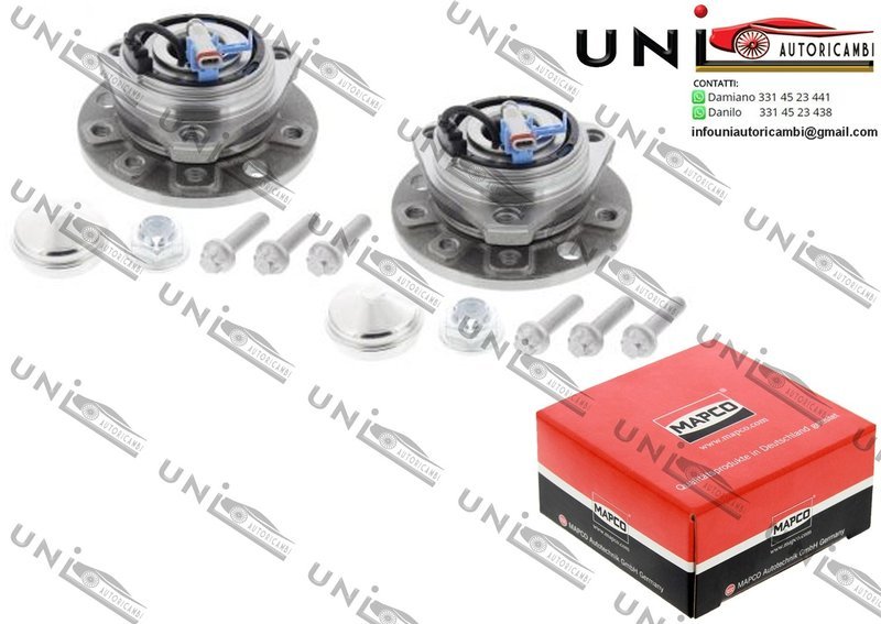 2 Mozzi Ruota Anteriori con Cuscinetto / Opel Zafira B da 2005 / Vauxhall Astra Mk V (H) 2 volumi / Coda spiovente / Sport Hatch / Station wagon / Twin Top da 2004 / Vauxhall Astravan Mk V (H) da 2005