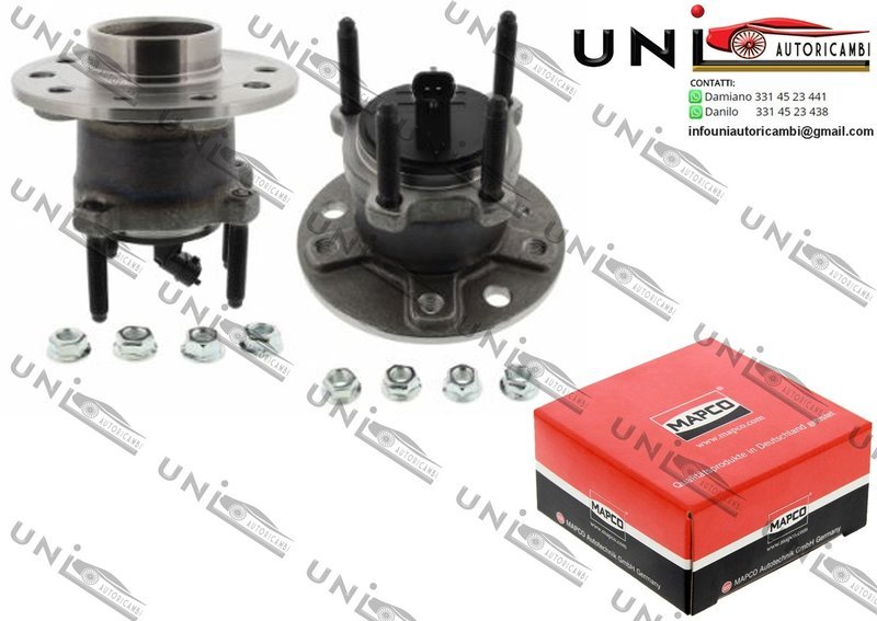 Mozzo Ruota con Cuscinetto Posteriori / Fiat Croma da 2005 / Opel Signum da 2003 / Opel Vectra C / GTS / Station wagon da 2002 / Saab 9-3 / Cabriolet / Station wagon da 2002 / Vauxhall Signum da 2003