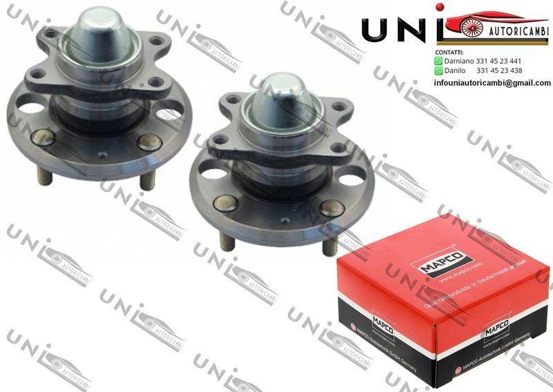 2 Mozzi Ruota Posteriori Bilaterali Sinistro SX + Destro DX / Hyundai Sonata IV da 1998 / Kia Magentis da 2001