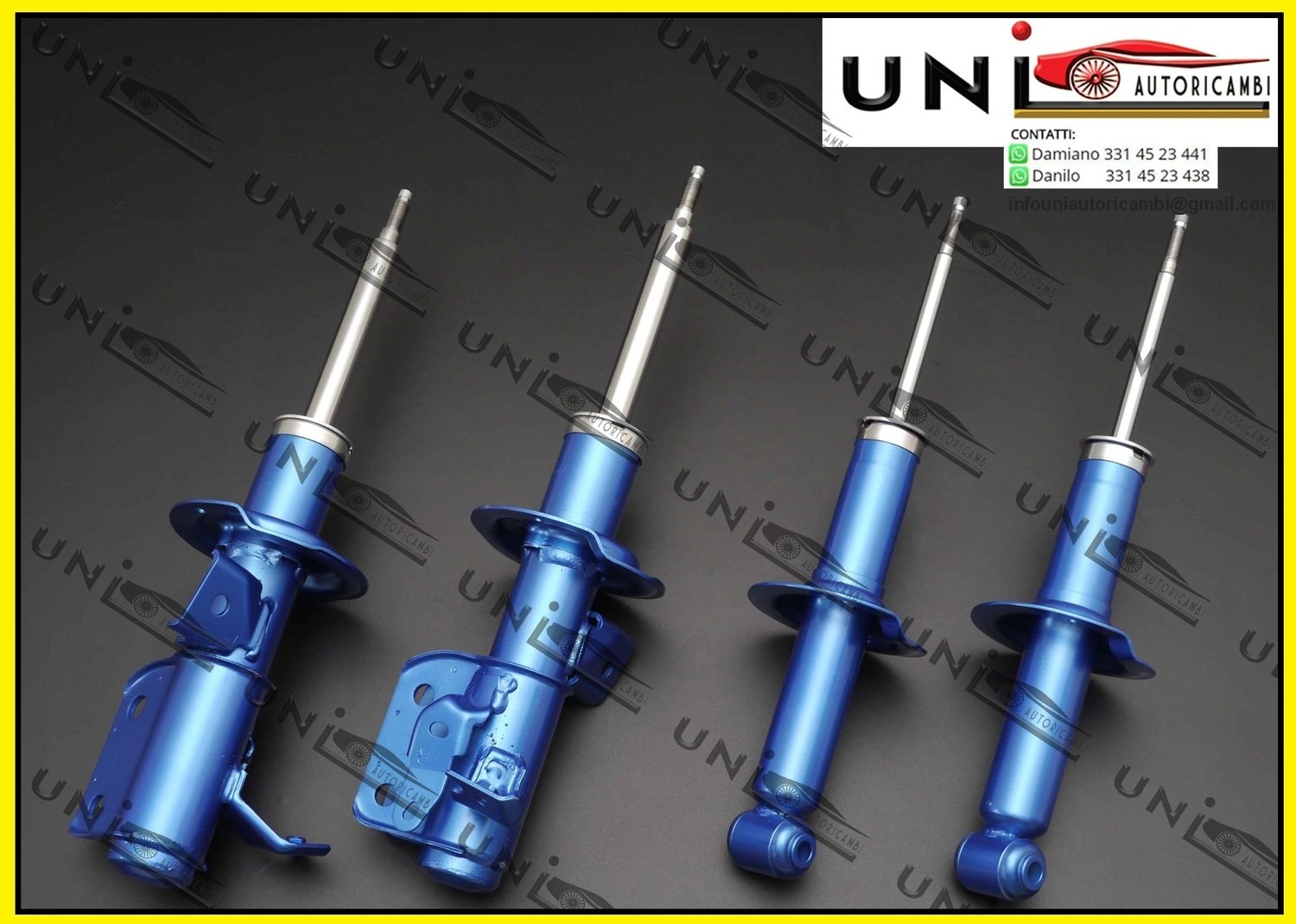 4 Ammortizzatori sportivi ad Olio UniREINFORCED  50% più rigidi per ALFA 147 156 GT dal 2001 1.9 JTD