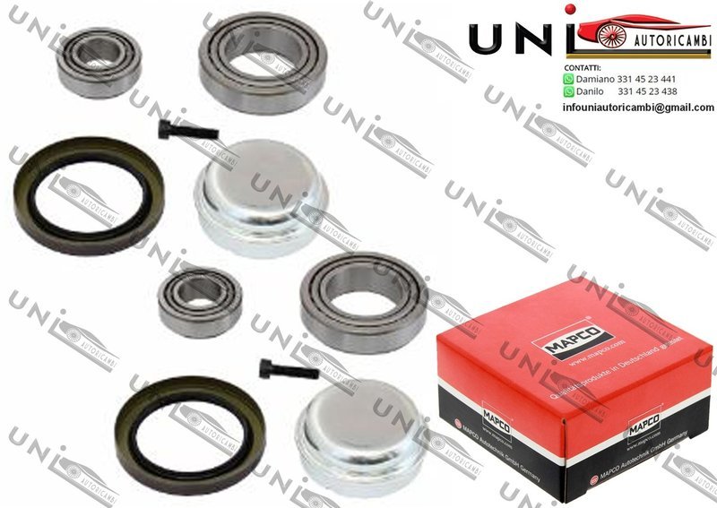 Kit 2 Cuscinetti Ruota Assale Anteriore Bilaterale / Mercedes-Benz Classe E / Station wagon da 2002 / Mercedes-Benz CLS da 2004 / Mercedes-Benz SL da 2001