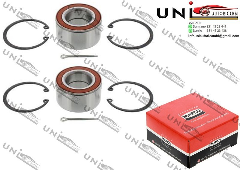 Kit Cuscinetto Ruota Assale Posteriore Bilaterale / BMW 3 / Cabriolet / Coupé / Touring da 1982 / Opel Vectra A / 2 volumi/Coda spiovente da 1993