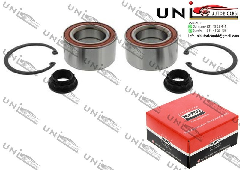 Kit 2 Cuscinetti Ruota Assale Posteriore Bilaterali / BMW Serie  3 / Cabriolet / Compact / Coupé / Touring da 1982 / BMW Z1 Roadster da 1988 / BMW Z4 Coupé / Roadster da 2003