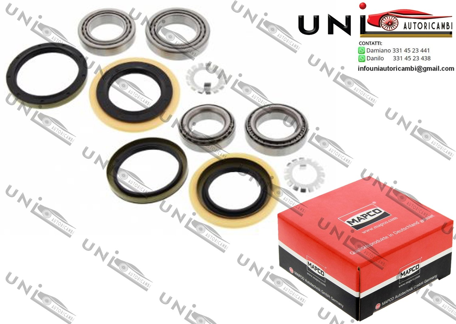 Kit Cuscinetto Ruota Assale Anteriore Bilaterale / Mercedes-Benz Classe G da 1979