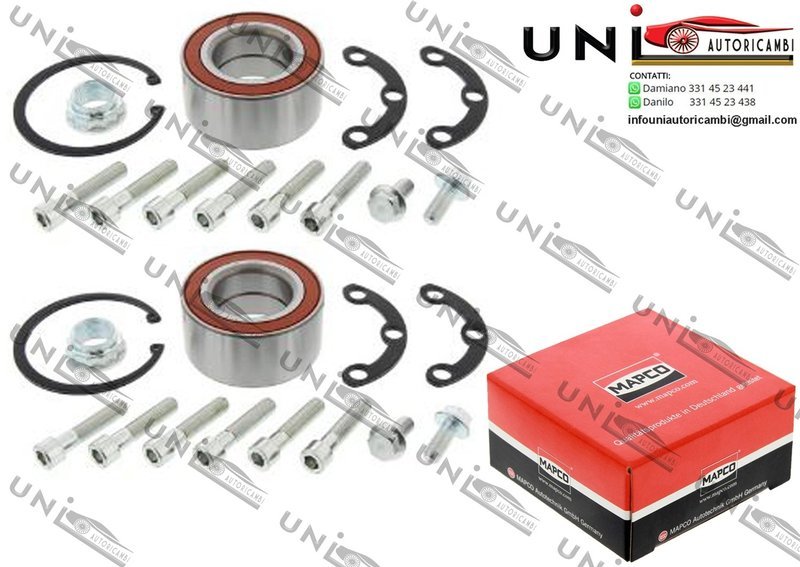 Kit Cuscinetto Ruota Assale Posteriore Bilaterale / Mercedes-Benz 190 da 1982 / Mercedes-Benz Cabriolet da 1992 / Mercedes-Benz Classe CLC da 2008 / Mercedes-Benz Coupe da 1987