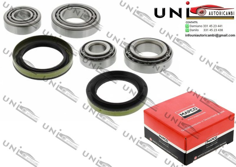 Kit Cuscinetto Ruota Assale / Mercedes-Benz Coupe da 1977 / Mercedes-Benz Henschel 2-t da 1973 / Mercedes-Benz Kombi Station wagon da 1977 / Mercedes-Benz Tre volumi da 1976