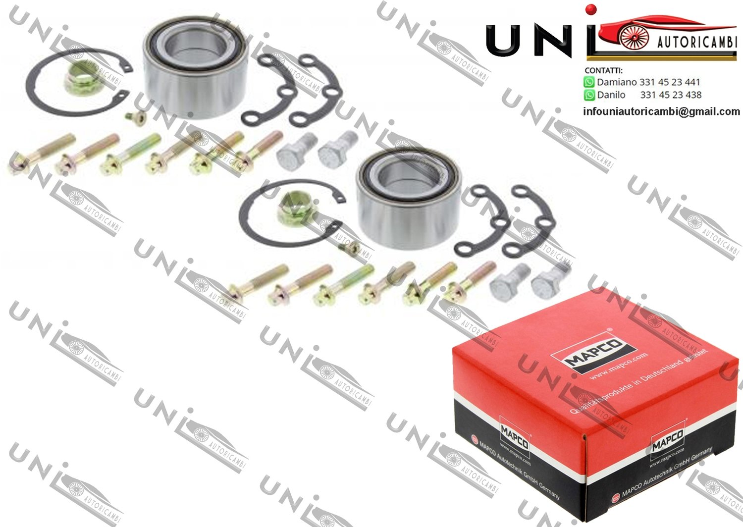 Kit 2 Cuscinetti Ruota Anteriori / Mercedes-Benz Classe S / Coupé da 1991