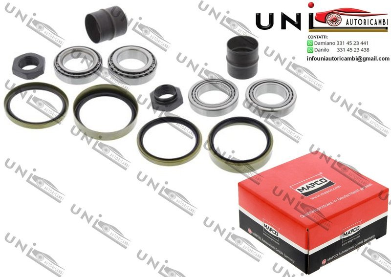 Kit Cuscinetto Ruota Assale / Mercedes-Benz 100 Autobus / Furgonato / Pianale piatto / Telaio da 1988