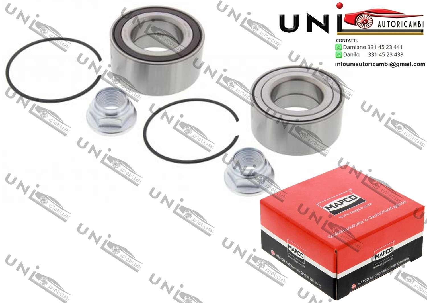 Kit Cuscinetto Ruota Assale Anteriore / Posteriore Bilaterale / Land Rover Freelander / 2 / Soft Top da 1998 / MG MG ZT / ZT - T da 2001 / Rover 75 / Tourer da 1999