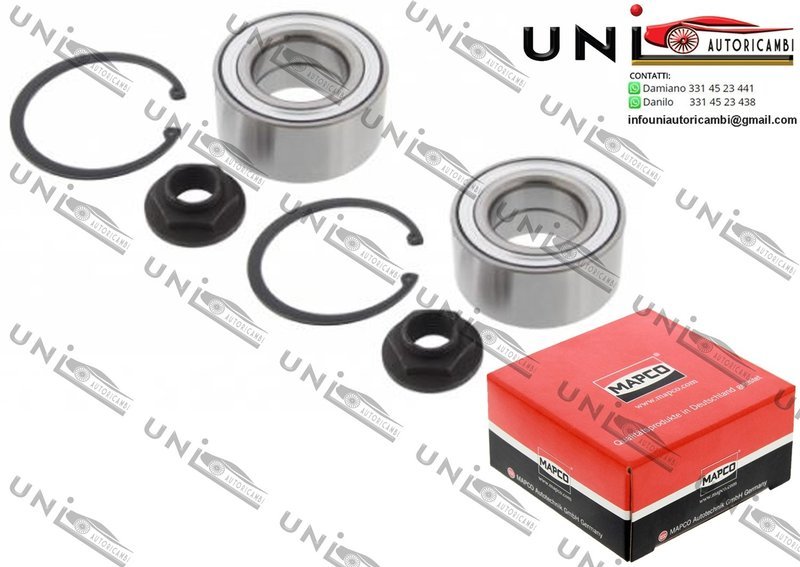 Kit Cuscinetto Ruota Assale Posteriore Bilaterale / Volvo 760 da 1981 / Volvo 780 da 1987 / Volvo 850 Station wagon da 1996 / Volvo S70 da 1996 / Volvo S90 da 1996 / Volvo V70 I da 1996