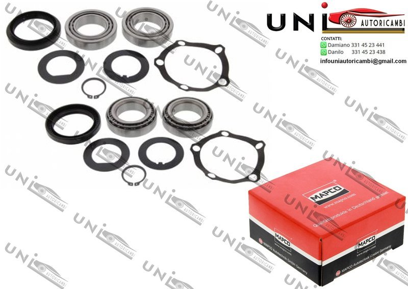 Kit 2 Cuscinetti Ruota Assale Anteriore / Posteriore Bilaterale / Land Rover 90/110 da 1983 / Land Rover Defender Cabrio / Pick-up / SW da 1990 / Land Rover Discovery I / II da 1989