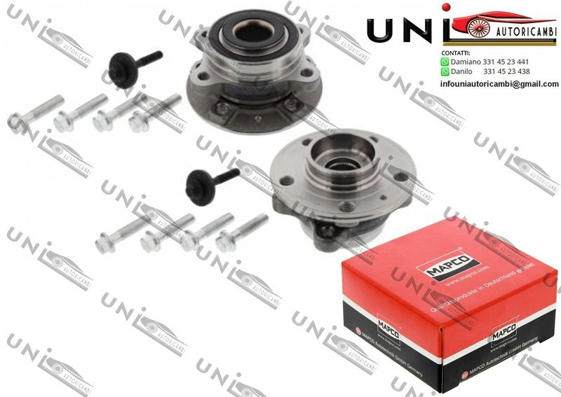 2 Mozzi Ruota Anteriori Bilaterali con Cuscinetto Sinistro + Destro / Volvo XC90 I da 2002