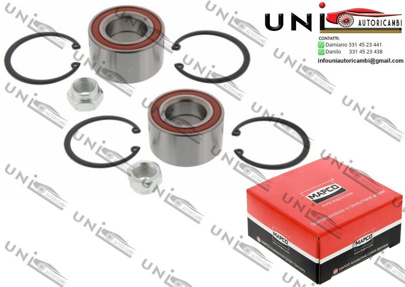 Kit Cuscinetto Ruota Assale / Volvo 440 K da 1988 / Volvo 460 L da 1988 / Volvo 480 E da 1986