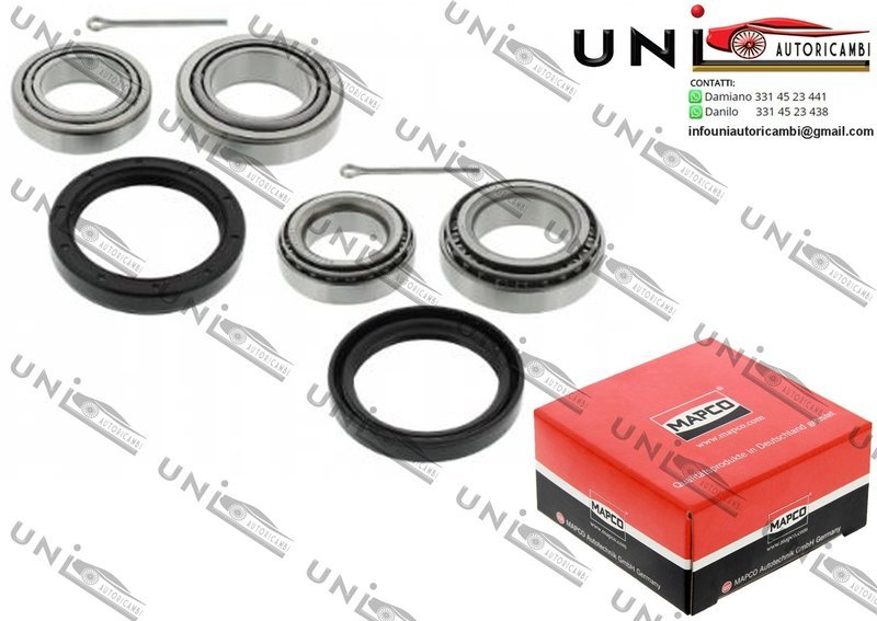 Kit 2 Cuscinetti Ruota Assale Anteriore Sinistro + Destro / Jaguar XJ / Sovereign da 1981