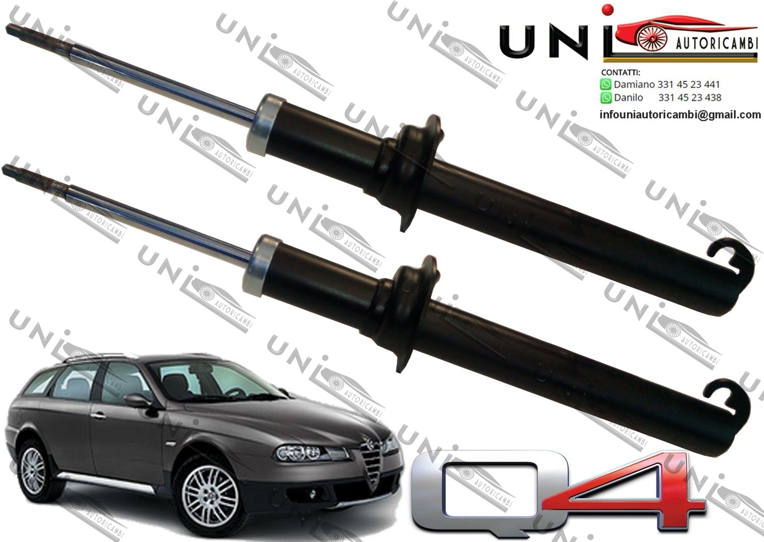 2 Ammortizzatori Anteriori Rigenerati ad Olio Alfa Romeo 156 CrossWagon Q4